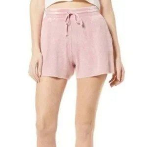 Splendid Pink Waffle Print Lounge Shorts| Size S